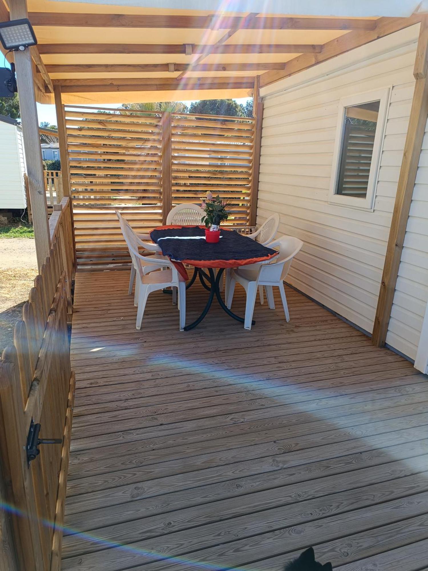 Mobil Home Lucky Climatise Camping Novela Port La Nouvelle Exterior photo